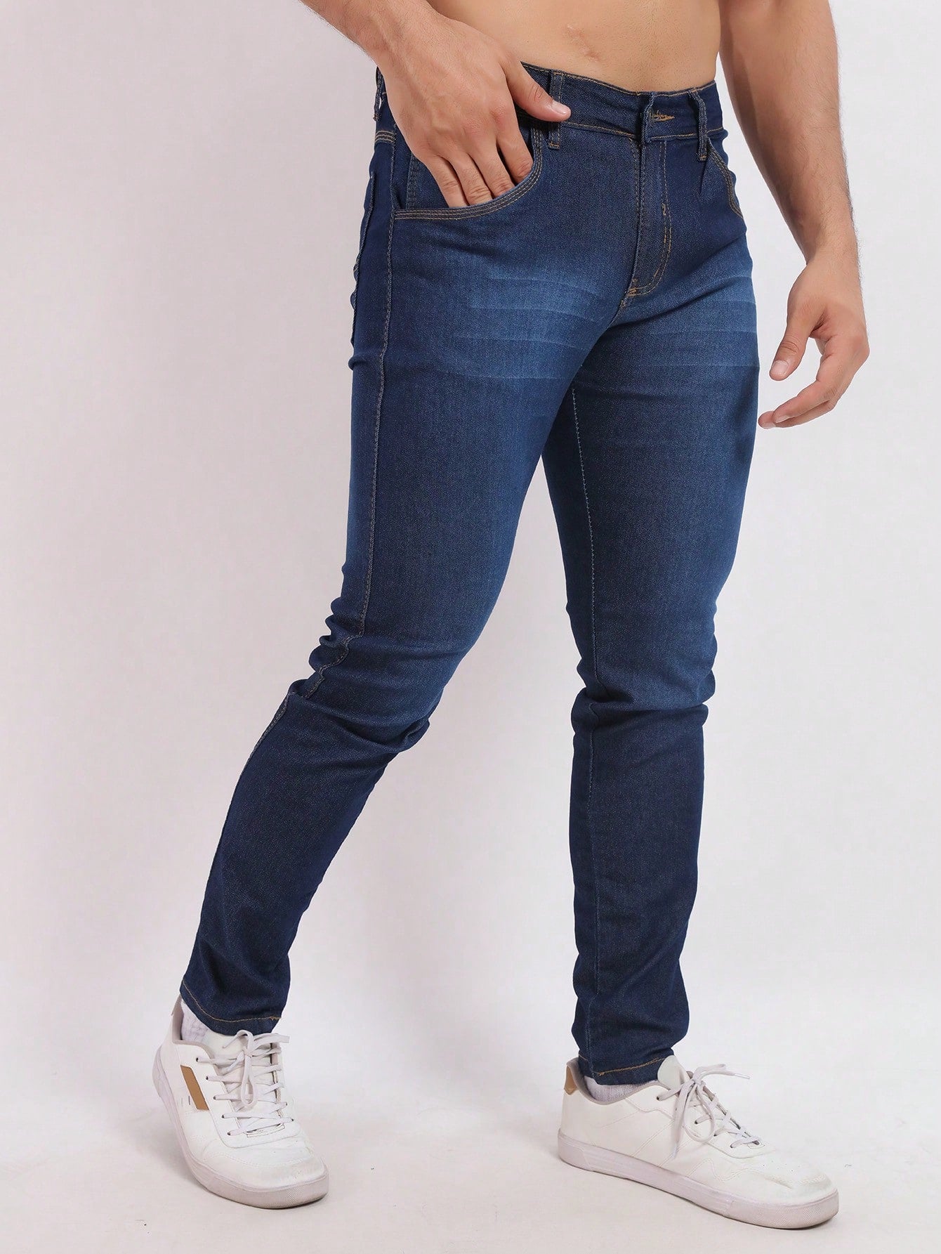 Calça Jeans Lycra Básica Casual