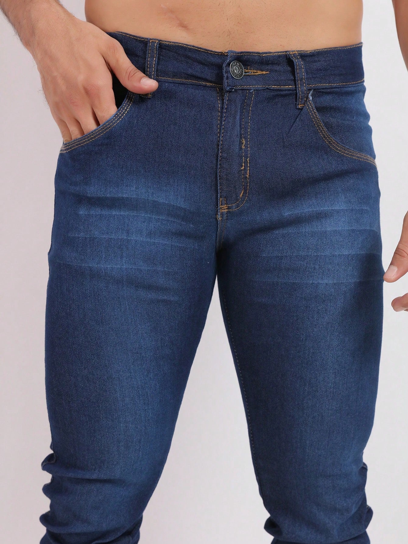 Calça Jeans Lycra Básica Casual