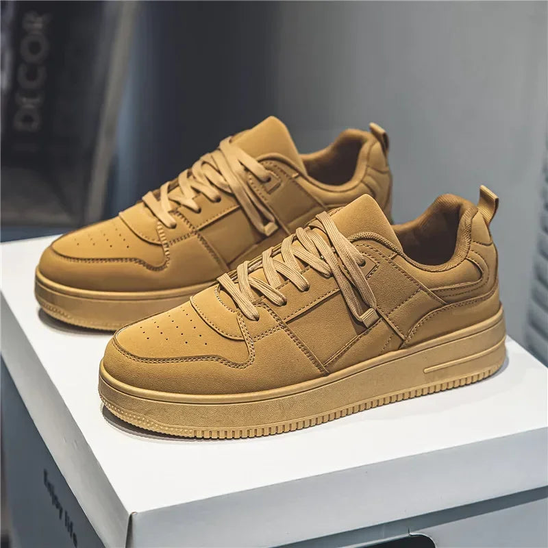 Tênis Sneaker Casual Aero Mode caramelo