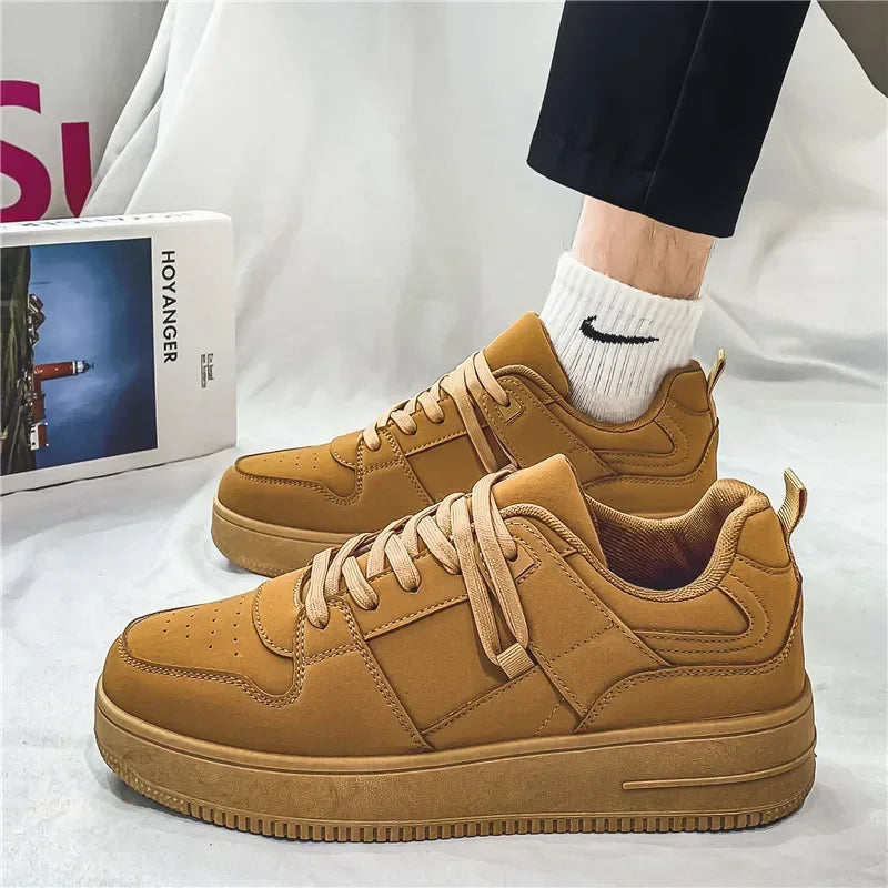 Tênis Sneaker Casual Aero Mode caramelo