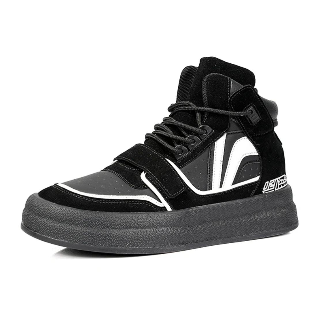 Tênis Sneaker Stride Cano Alto preto 2 