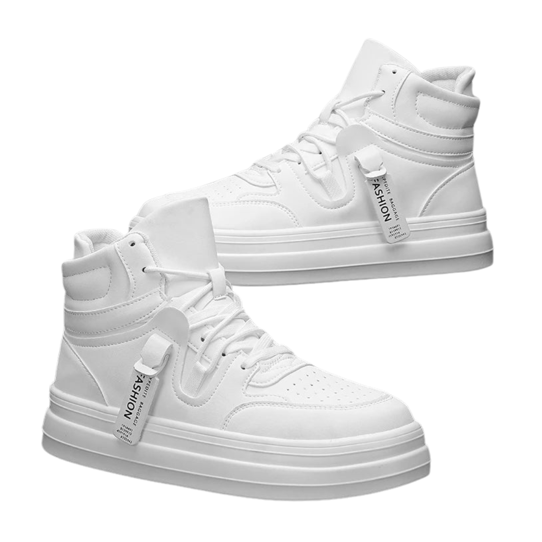 Tênis Sneaker Neon Force Cano Alto Masculino branco